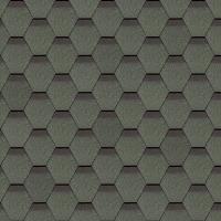 Окисленная Мягкая кровля Docke Standard Сота Зеленый (1кв.м)